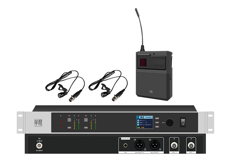 一拖二无线领夹话筒0